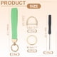 thumbnail image 2 of Llavero con cinta para la muñeca, correa elástica para muñeca para mujeres y hombres, lindo llavero trenzado para llaves de coche, cámara, billetera, identificaciones y tarjetas, verde, 2 of 7