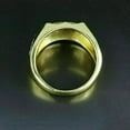 thumbnail image 4 of Forever Jewels 2 Ct Round Cut Moissanite Men Wedding Band Ring 14K Yellow Gold Plated, 4 of 5