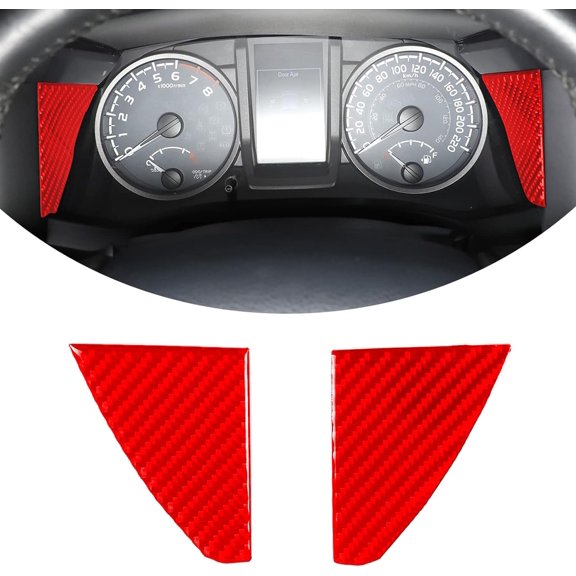 TINKI Car Dashboard Display Both Sides Sticker Interior Trim Compatible with Toyot@ Tacoma 2015 2016 2017 2018 2019 2020 2021 2022 2023 Accessories