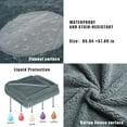 thumbnail image 5 of AUQ Love Blanket,Fabric Queen Blanket,57×85in Queen Blanket for Bed,Gray, 5 of 5