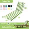 thumbnail image 2 of SDJPOI Outdoor Chaise Lounge Cushions, 72×21×3in Patio Chair Cushion for Pool & Beach（Grass White）, 2 of 6