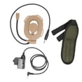 thumbnail image 2 of Auriculares militares HD01 con radio bidireccional y PTT U94, compatibles con Yaese VX-3RBrown, 2 of 14