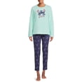 thumbnail image 2 of Stitch Women's and Women's Plus Pajama Set 2 Piece Set, 2 of 5