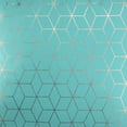 thumbnail image 3 of Northlight 17" Square Geometric Canvas Indoor Throw Pillow - Blue, 3 of 5