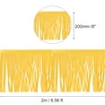 thumbnail image 2 of Uxcell 2 Yards 8 inch PU Leather Fringe Trim 2Pcs DIY Tassel Fringe for Sewing, Lemon Yellow, 2 of 4