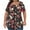 Multicolor#1, variant on Feancey Plus Size Tunic Tops for Women Floral Short Sleeve Blouses Pleated Casual Beach Vacation Tshirt 2025 Trendy Clothes Multicolor 5XL