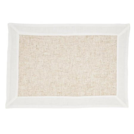 

Saro Lifestyle 3312.N1420B 14 x 20 in. Two Tone Placemats Natural - Set of 4