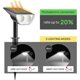 thumbnail image 3 of Outdoor Solar Light Waterproof IP65, Set of 2 LED Solar Spotlight Outdoor Pathway Lighting, 6500K Cool White Light, Solar Garden, 3 of 4