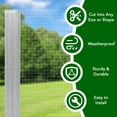 thumbnail image 4 of Edtara Galvanized Hardware Cloth Chicken Wire, Steel Mesh Rolled Fence for Garden Support, Poultry Netting Cage, Snake Fence Protection and Tree Guard Applications, 4 of 7