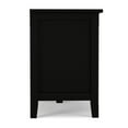 thumbnail image 3 of Artisan 72 inch Wide Solid Wood TV Stand in Black For TVs up to 80 inches, 3 of 15