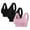 Pink, variant on Kaemgyyd Women's Comfort Workout Sports Bra Low Impact Activity Sleep Bras Cute Lace Wirefree Push up Yoga Running Bras 3 Pack