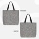 thumbnail image 2 of Fotbe Black And White Houndstooth Bolsa Tote con Estampado para Mujer, Bolsos con Cremallera, Bolsa de Hombro Casual de Gran Capacidad con Bolsillos Internos, 2 of 7