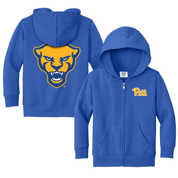 Toddler Chad & Jake Royal Pitt Panthers Primary Logo Full-Zip Hoodie