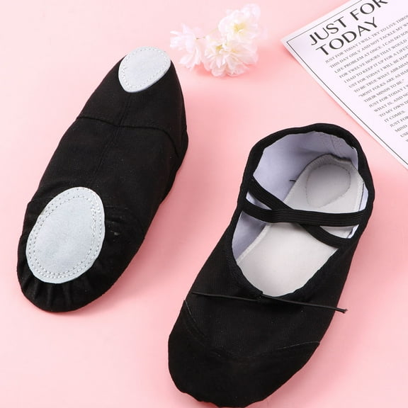 Worgeous Kids Slippers Girls Toddler Sole Ballet Shoes for 's Black