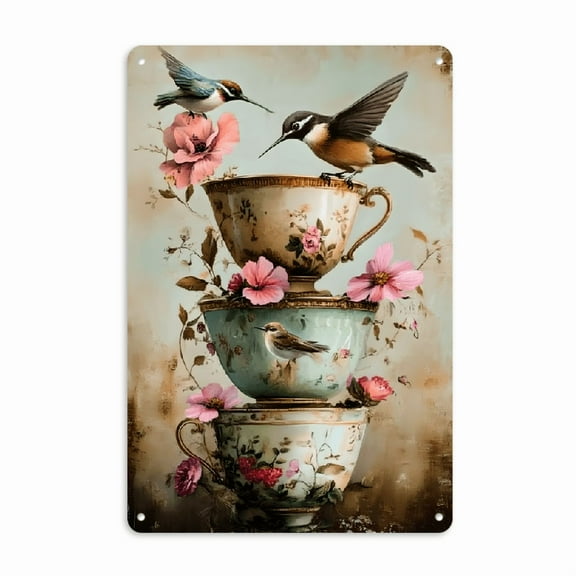 Vintage Metal Tin Sign - 8x12 Inch, Rustic Wall Art, Multi-Purpose Decor for Home, Office, 1pc