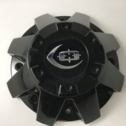 Vision Wheel 8 Lug 420 Locker Center Hub Cap Glossy Black C420GB-8 Also 413 422