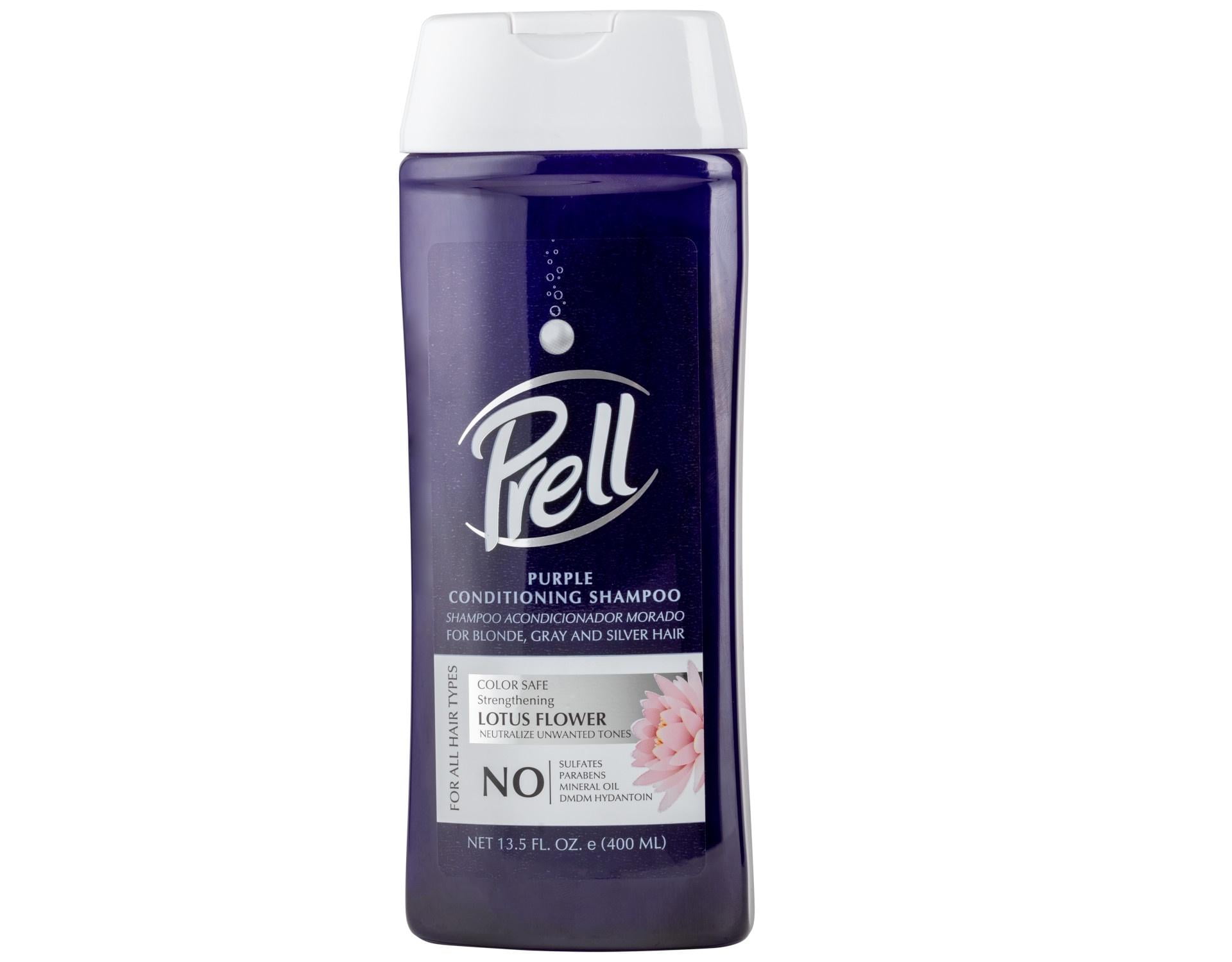 Prell Lotus Flower Color Safe Strengthening Purple Conditioning Shampoo for All Hair Types, 13.5 fl.oz - 2 Pack