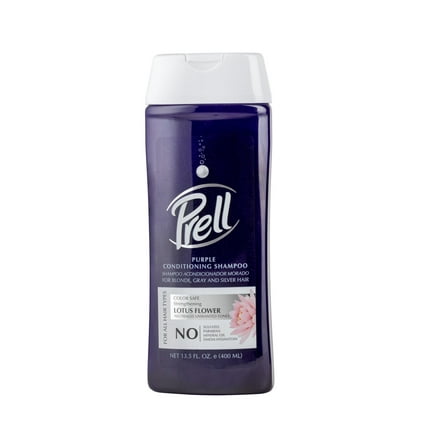 Prell Lotus Flower Color Safe Strengthening Purple Conditioning Shampoo for All Hair Types, 13.5 fl.oz