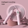 thumbnail image 3 of pitrice PVC Corde à Sauter Portable Remplacement Numérique Couleur Unie Perdre Exercice Entraînement Intérieur Extérieur Bouton Contrôle Ergonomique Réglable Cordes à Sauter Rose Cordon, 3 of 9