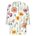thumbnail image 5 of BangWanChi 3/4 Length Sleeve Womens Tops Plus Size Tunic Women's Fashion and Casual V-neck 3/4 Sleeve Top Long Sleeved V-neck Top/Shirt, 5 of 5
