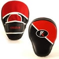 thumbnail image 7 of Kruzak Two-Tone Focus Mitts and Boxing Gloves Set for Kickboxing and Muay Thai MMA Training| Focus Pads + Training Gloves | Fitness Kit for Martial Arts and Karate (Black/Red, 12 oz), 7 of 7