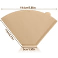 thumbnail image 2 of GMZW 200 Pcs Coffee Filters, Coffee Filters 8-12 Cup,Disposable Coffee Filters 4 Cone Paper, Unbleached Natural Brown 4 Filters Paper Compatible with Ninja, Drip and Pour Over Coffee Maker, 2 of 6