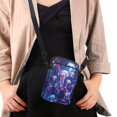 thumbnail image 4 of HELLHERO Polyester Women Crossbody Bag Leakproof Underarm Shoulder Bag for Outdoor Travel Daily Use(Galaxy Butterfly with Florals), 4 of 7
