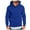 Dark Blue#135, variant on LIIPEE Men Hoodies Solid Color Long Sleeve Drawstring Pullover Hooded Sweatshirt With Pocket Male Casual Daily Sweatshirts,White,S