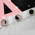 thumbnail image 4 of Manfei Kawaii Bow Personalized Initial A Black Out Curtains for Girls,Gradient Glitter Print Curtains Pack of 2 (42x63 Each) for Kids Teens,Ultra Soft Home Decor, 4 of 6