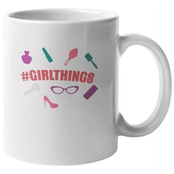 Hashtag Girlthings Fun Coffee & Tea Mug & Decorations for Women (11oz)