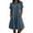 *Navy, variant on VBVC Women's Collared Button Down Tunic Dress, Slim Short Sleeve Dresses For Women, Ladies' Casual Summer Shift Dress with Pockets,Black,S-2XL