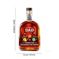 thumbnail image 3 of Personalized Empty Whiskey Bottle, Premium Home Bar Ornament, Wonderful Birthday Present, Thoughtful Father’s Day Gift, Ideal Collectible for Whiskey Lovers and Male Family Members, Clear, 3 of 7