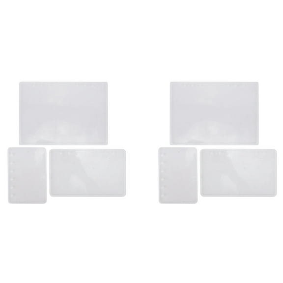 6X A7/A6/A5 Notebook Shape Silicone Mold DIY Resin Book Crystal Epoxy Silicome Transparent