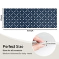 thumbnail image 5 of Navy Blue and White Geometric Pattern Kitchen Rug Mat,Kitchen Runner Rugs Non Skid Washable,Decorative Kitchen Floor Mats for Kitchen,Sink,Laundry,17"X47", 5 of 5