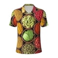 thumbnail image 2 of Daiia Spices And Herbs Pattern Men’s Polo Shirts,Solid Deck Shirt,Classic Fit, Breathable Cotton Polo for Casual and Sport Wear-Small, 2 of 7