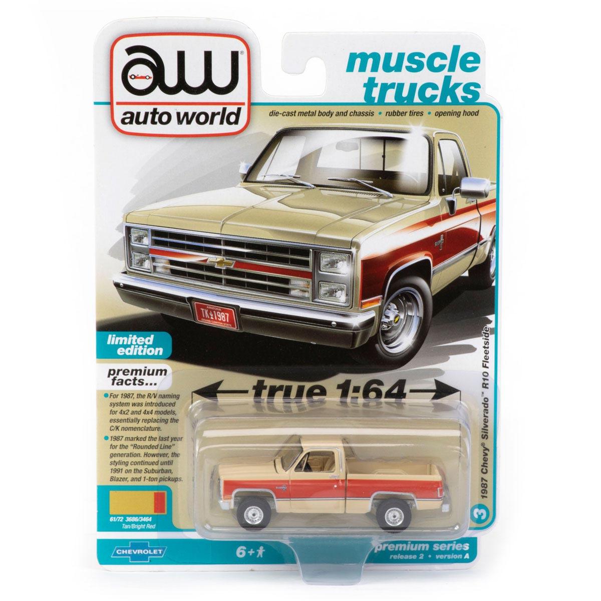 1987 Chevrolet Silverado 10 Fleetside-Tan Body Color w/Bright Red Center Sides&nbsp;
