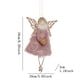 thumbnail image 3 of 1pcs Angel Hanging Doll Pendants wooden Love/Snowflakes Butterfly Wings Christmas Tree Ornaments for Holiday Party Gifts, 3 of 5