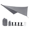 thumbnail image 1 of Lona para hamaca, tienda de campaña para hamaca, lona de lluvia para hamaca para acampar, equipo imprescindible para acampar con fácil instalación que incluye estacas para tienda de campaña y bolsa, 1 of 5