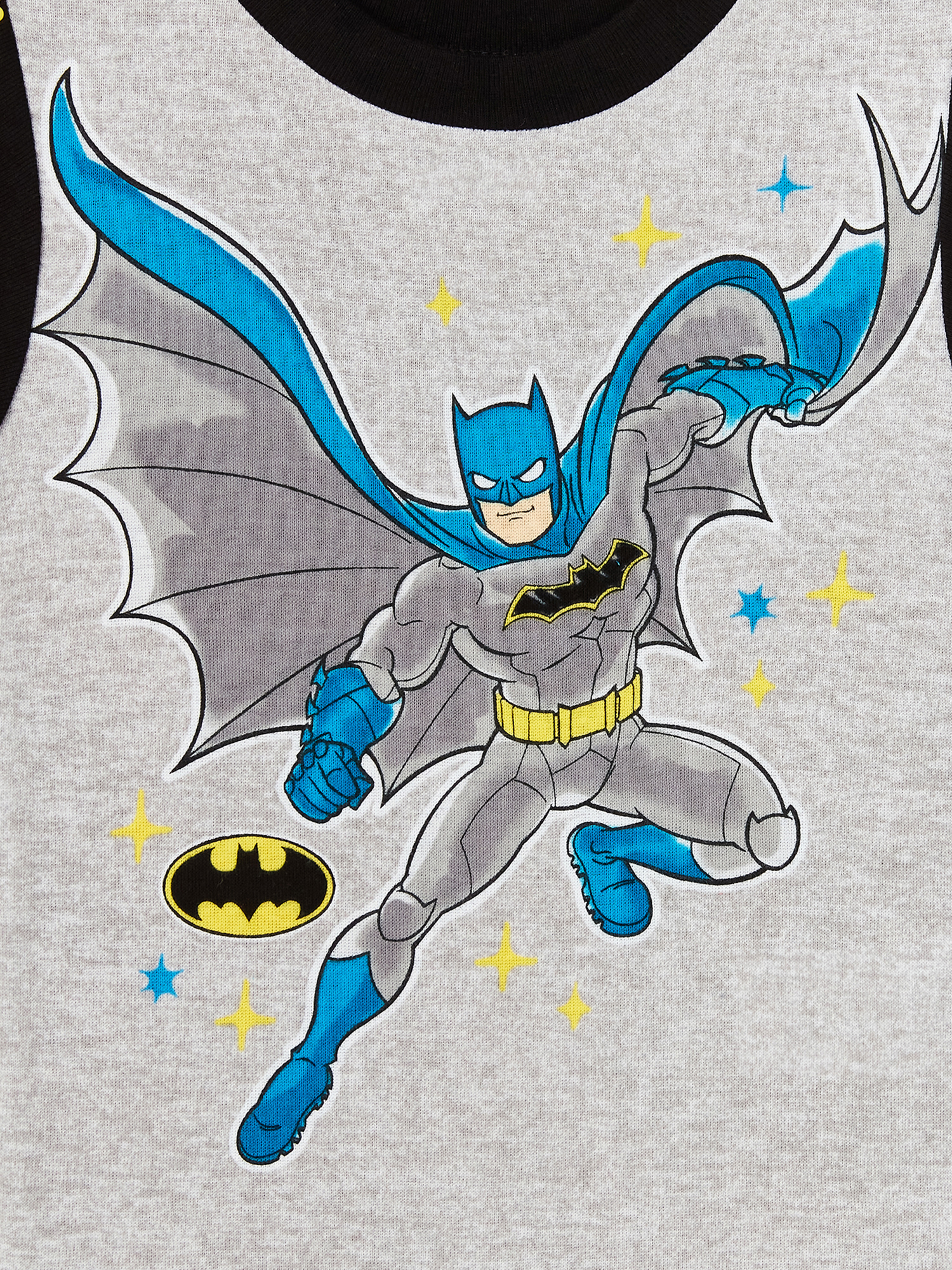 Batman Toddler Boy Cotton T-Shirt, Short, and Pants Pajama Set, 4-Piece, Sizes 12M-4T - image 3 of 4