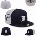 thumbnail image 4 of MLB Detroit Tigers Basic Black and White 59FIFTY Fitted Hat, 4 of 5
