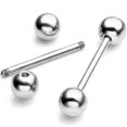 thumbnail image 3 of 12pc 14g Mix-color Stainless Steel Straight Barbell Tongue Rings Bars Piercing 5/8" Length, 3 of 3