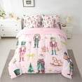 thumbnail image 2 of Feelyou Kawaii Pink Nutcracker Bedding Comforter Set 7pcs, Christmas Princess Bowknot Queen Bedding Sets, Teen Kid Child Reversible Queen Sheet Sets, Ultra Soft Home Decor, 2 of 7