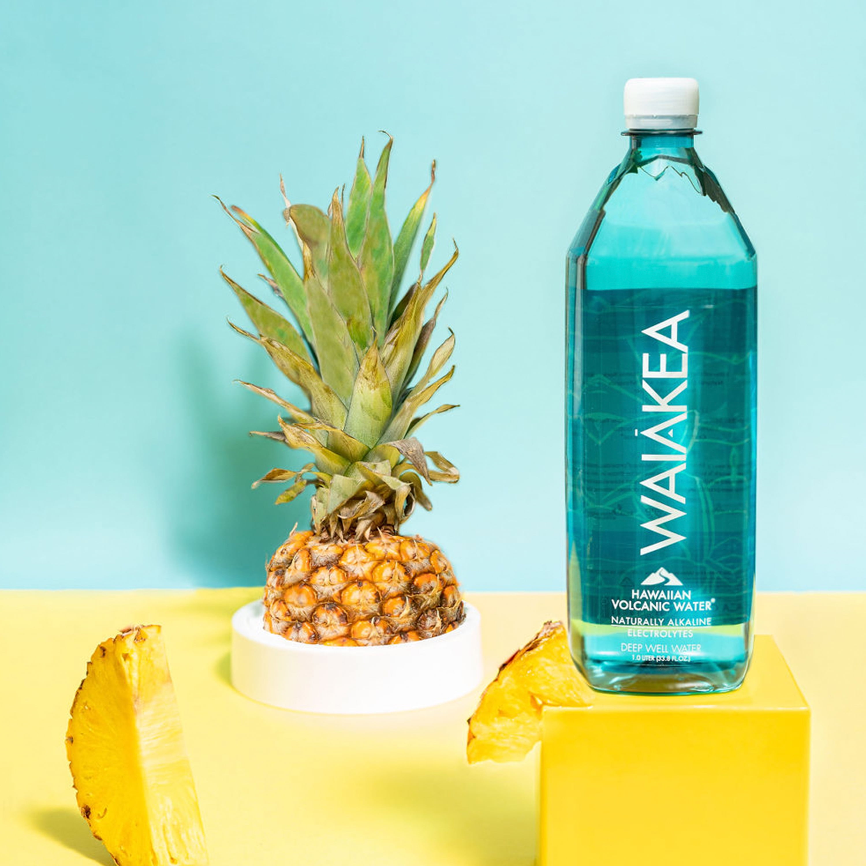 Waiakea Bottled Water, Hawaiian Volcanic Alkaline Water, 1.5 Liter Bottle