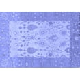 thumbnail image 1 of Ahgly Company Machine Washable Indoor Rectangle Oriental Blue Traditional Area Rugs, 2' x 3', 1 of 4