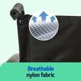 thumbnail image 3 of Medline Comfortable Folding Wheelchair with Swing-Back Desk-Length Arms and Swing-Away Footrests, 20" W x 16"D Seat, 3 of 6
