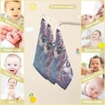 thumbnail image 3 of Dreamtimes 5 PCS Winter Snowy Birds Baby Muslin Washcloths, Christmas Berries Face Towel Burp Cloths Ultrasoft Absorbent Cotton Bath Wipes Towels for Newborn Boys Girls, 3 of 7