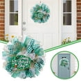 thumbnail image 2 of MXTPOV Happy St.Patrick's Day Wreath, Green Bows Wreaths for Front Door, St Patricks Day Decorations, Exquisite Wreath for Party Wall Decor, Home Decor, 2 of 5