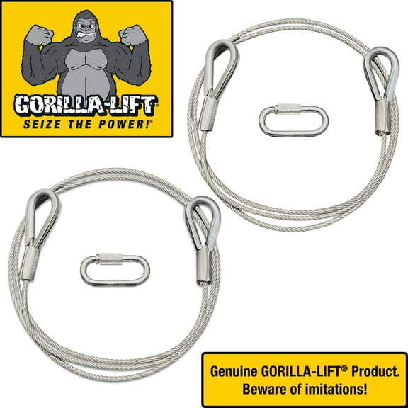 Gorilla-Lift GLC2 Stainless Steel, Cable and Quick Link RV Parts, 2 Piece