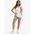thumbnail image 6 of Women's Sleeveless Blouse Summer Casual Tank Top - Flowy Loose Fit, V-Neck, Lightweight Breathable, 6 of 6