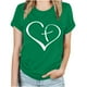 thumbnail image 1 of Blusas de Manga Corta para las Mujeres Imprimir Cuello Redondo Camiseta, Blusa Clásica Vintage para la Primavera Y el Verano, 1 of 4